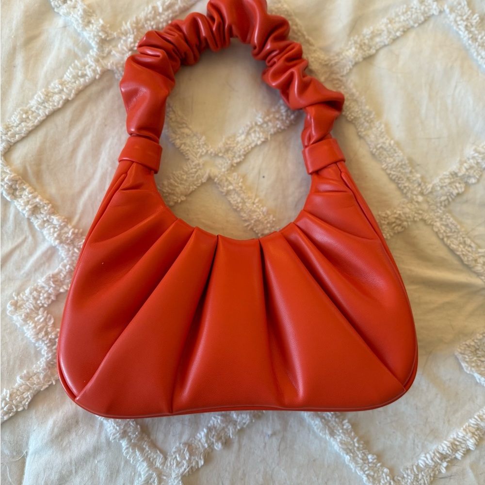 Orange Ruched JW PEI Bag - Picture 5 of 7